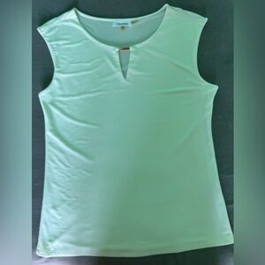 Calvin Klein Light Green Sleeveless Tank Top